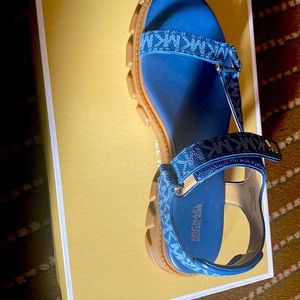 Blue Michael Kors Sandal